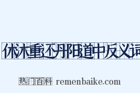 休沐重还丹阳道中反义词是什么意思的图片